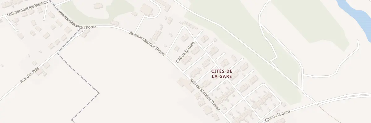 Plan du 94 Cité de la Gare à Piennes