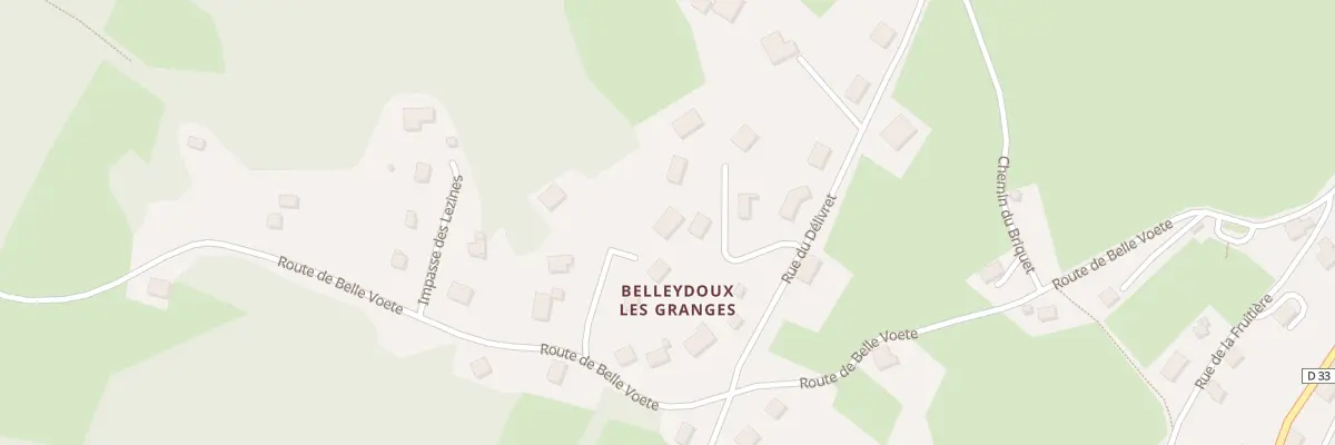 Plan du 5191 Le Delivret à Belleydoux