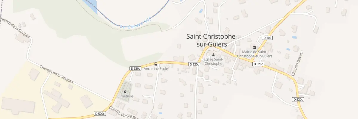 Plan du 96 Rte de Entre-deux-guiers à Saint-Christophe-sur-Guiers