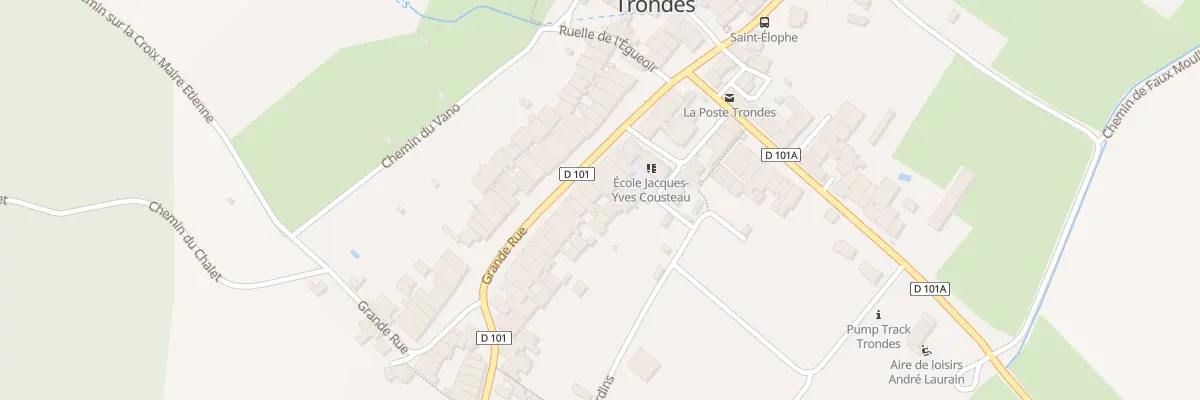 Plan du 15 Gr Grande Rue à Trondes
