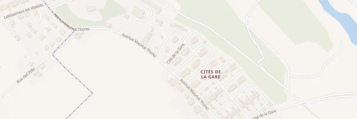 Plan du 96 Cité de la Gare à Piennes
