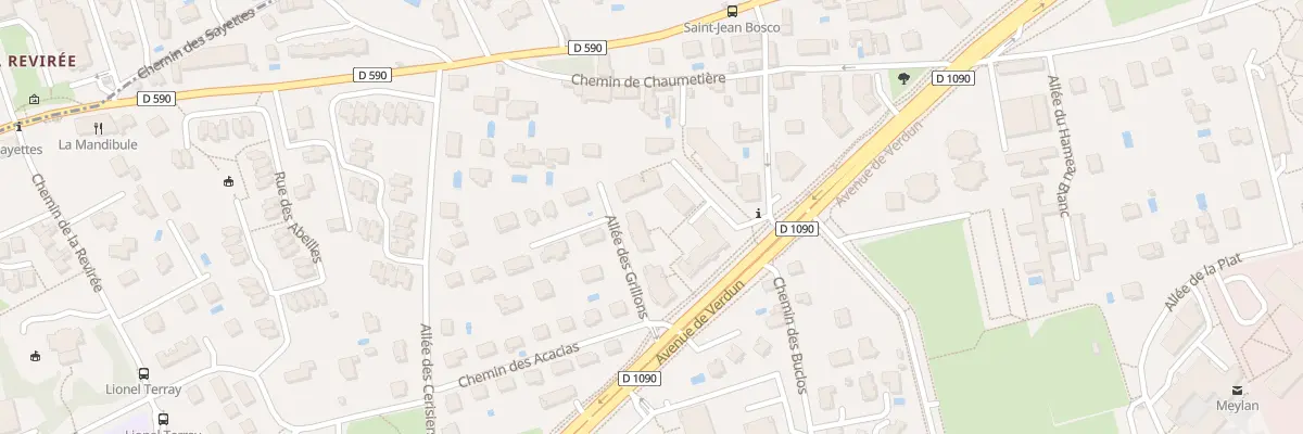 Plan du 10 Av de Verdun à Meylan