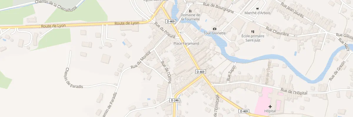 Plan du 25 Rue de Faramand à Arbois
