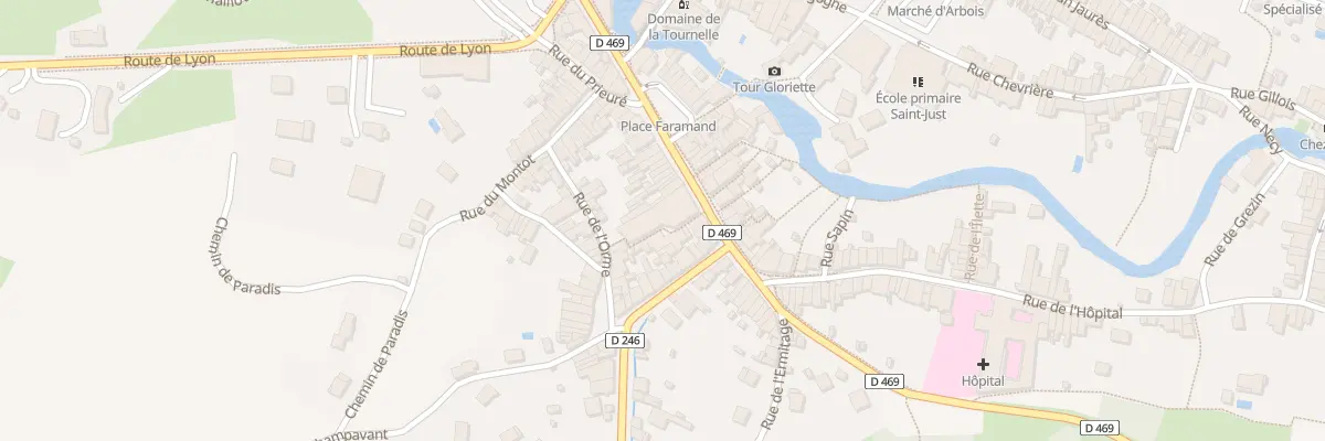 Plan du 9 Rue de Faramand à Arbois
