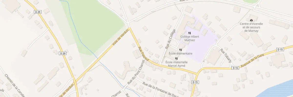 Plan du 8 Rue Pasteur à Marnay