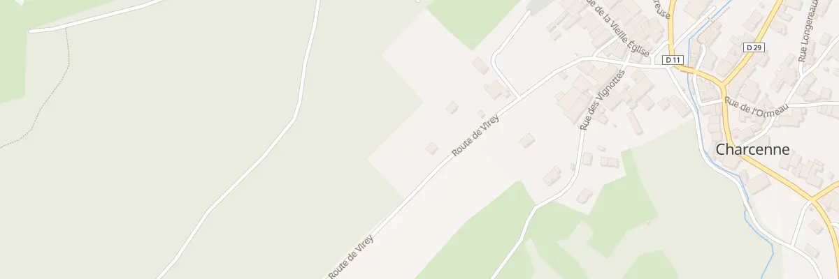 Plan du 22 Rte de Virey à Charcenne