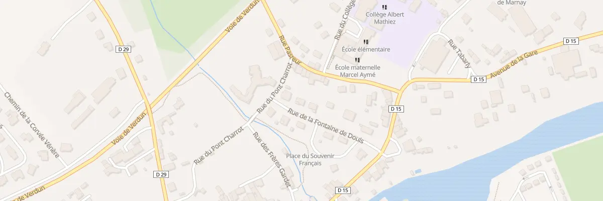 Plan du 10 Rue de la Fontaine des Douis à Marnay