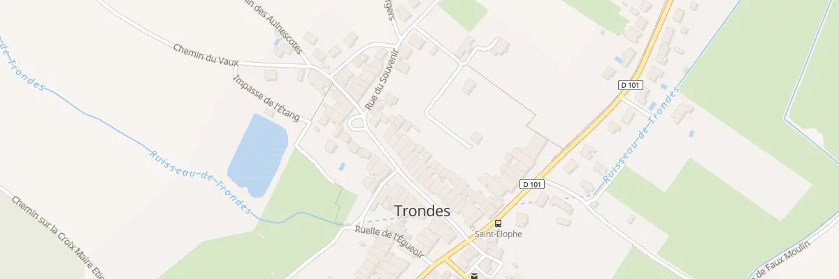 Plan du 30 Rue du Souvenir à Trondes