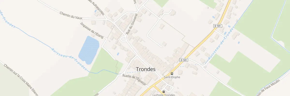 Plan du 28 Rue du Souvenir à Trondes
