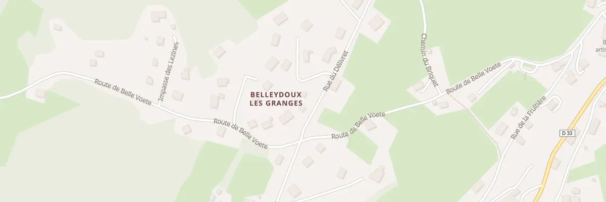 Plan du 5152 Le Delivret à Belleydoux