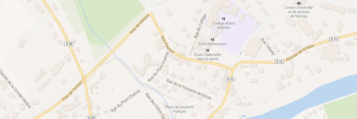 Plan du 7 Rue Pasteur à Marnay