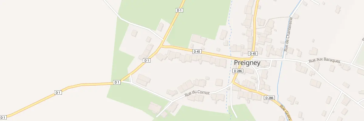 Plan du 15 Gr Grande Rue à Preigney