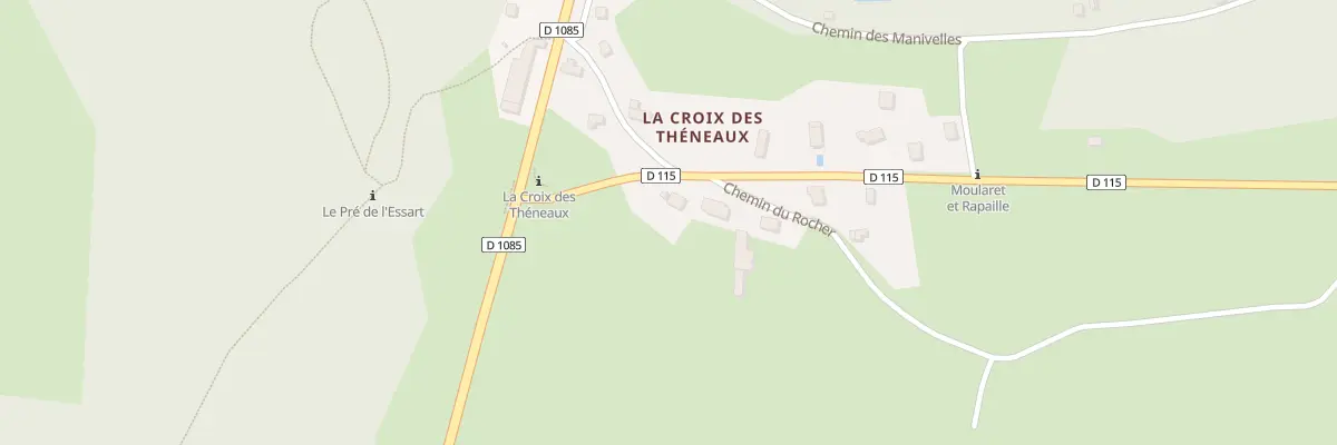 Plan du 118 Rte des Théneaux à Saint-Théoffrey