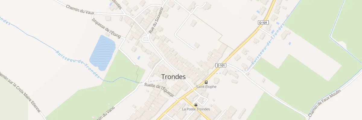 Plan du 18 Rue du Souvenir à Trondes
