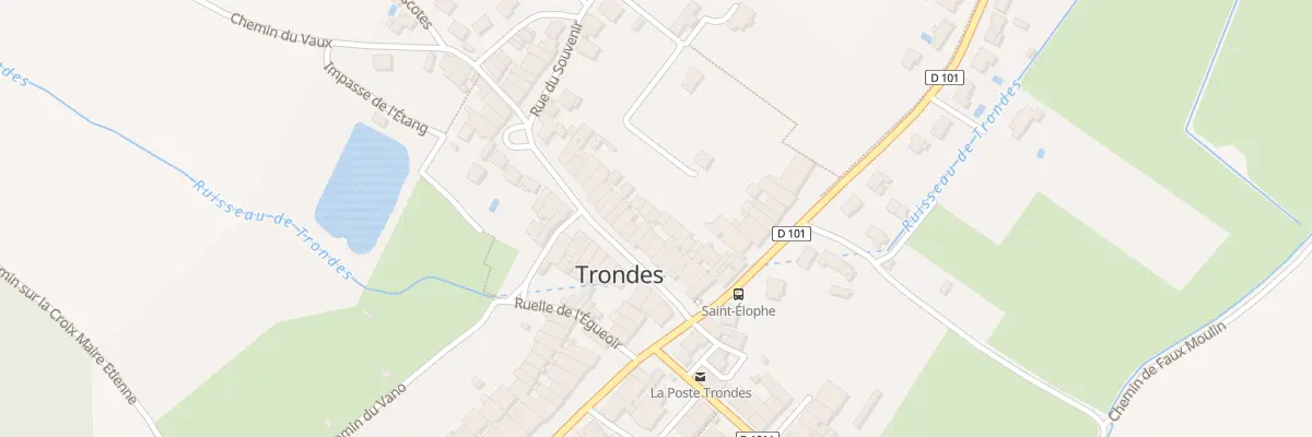 Plan du 16 Rue du Souvenir à Trondes