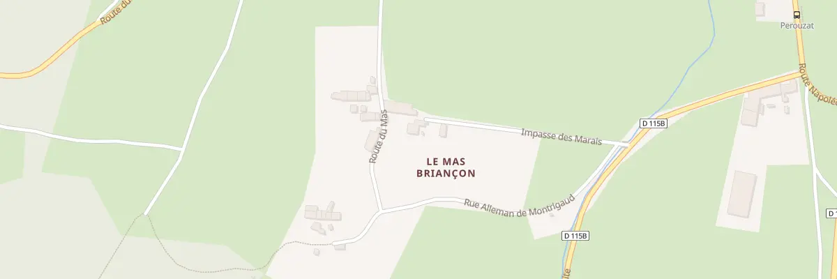Plan du 1 Imp du Marais à Pierre-Châtel