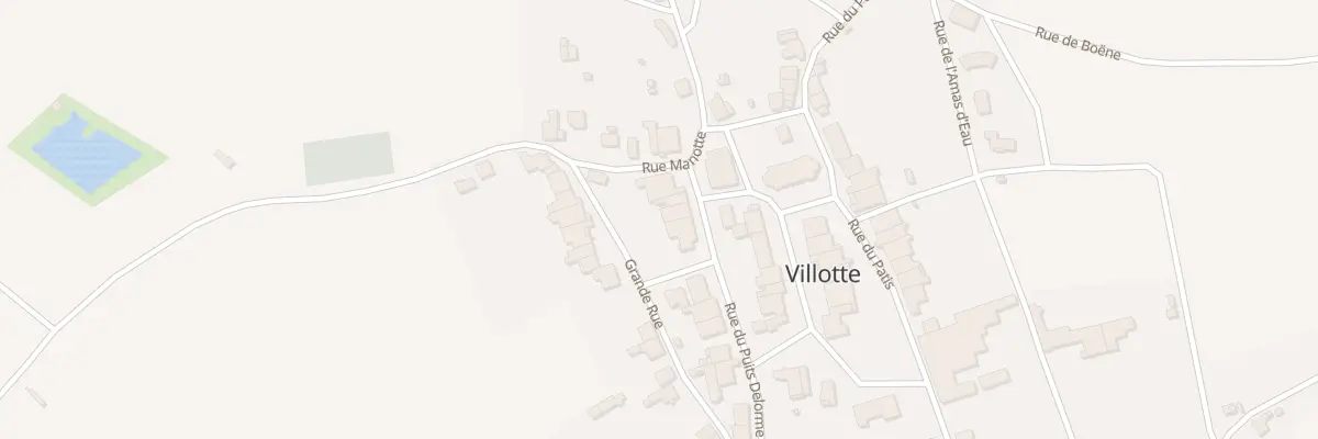 Plan du 8 Rue du Puits Delorme à Villotte