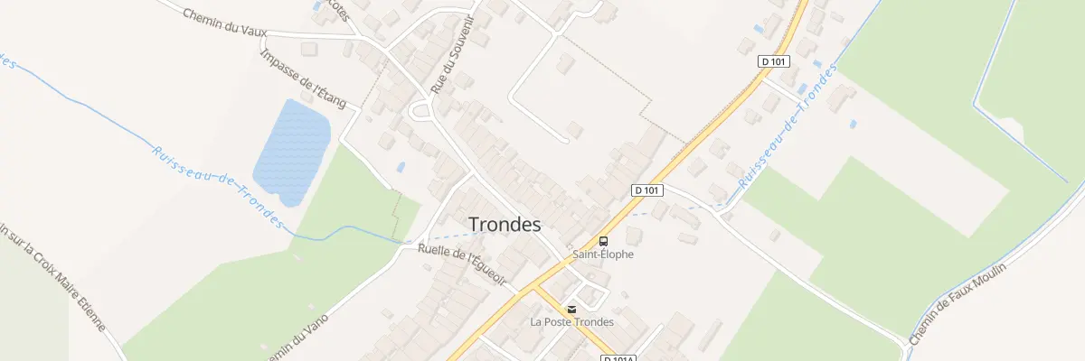 Plan du 14 Rue du Souvenir à Trondes