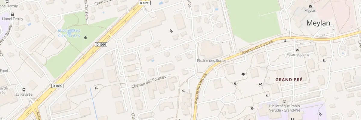 Plan du 46 Che des Buclos à Meylan