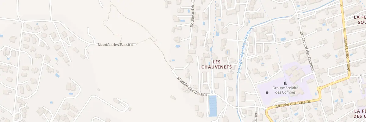 Plan du 9046 Rue des Rochers à Manosque