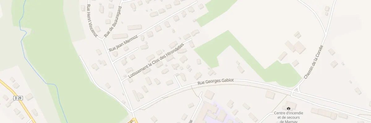 Plan du 13 Rue Georges Gabiot à Marnay