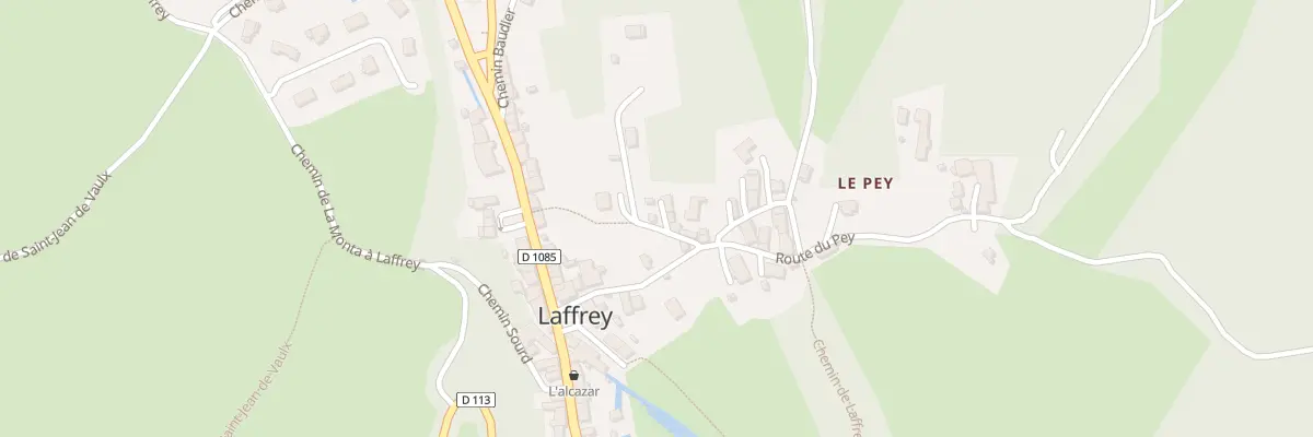 Plan du 5012 Le Pey à Laffrey