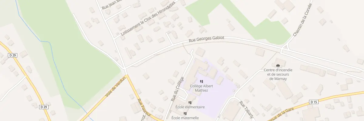 Plan du 11 Rue du College à Marnay
