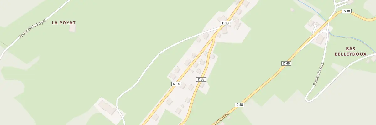 Plan du 98 Rte des Clarines à Belleydoux