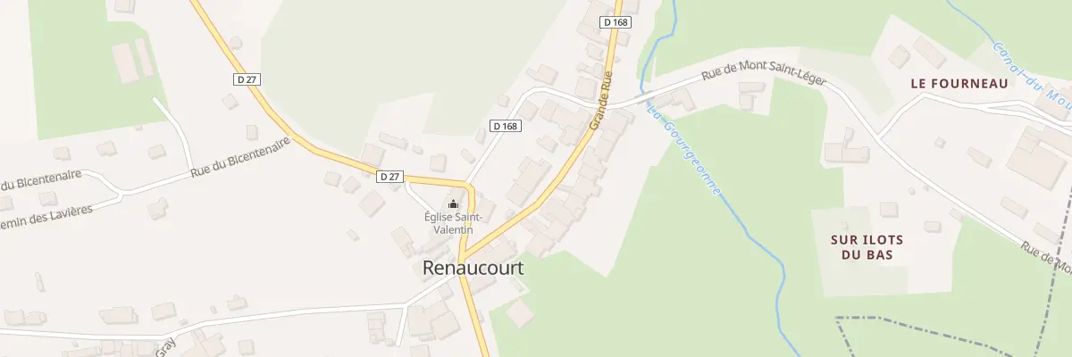 Plan du 5 Gr Grande Rue à Renaucourt