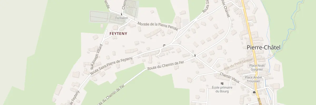 Plan du 21 Rte St Pierre de Feyteny à Pierre-Châtel