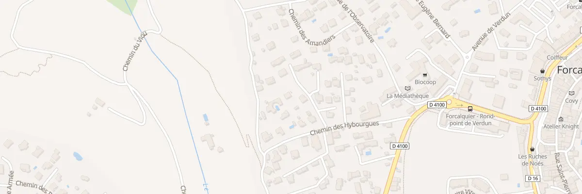 Plan du 28 Che des Hybourgues à Forcalquier