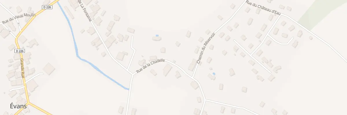 Plan du 6 Rue de la Citadelle à Évans