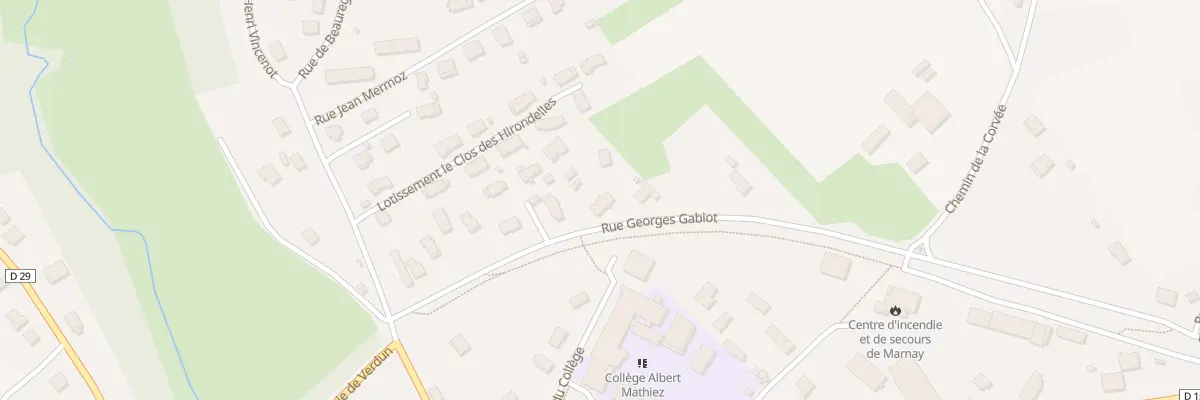 Plan du 11 Rue Georges Gabiot à Marnay