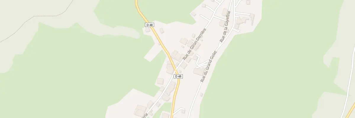 Plan du 22 Rte de Belleydoux à Giron