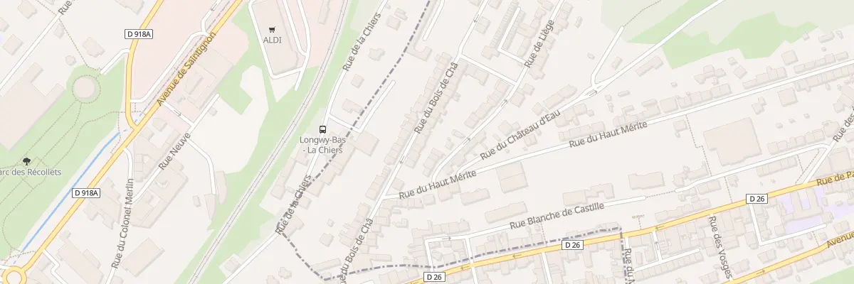 Plan du 28 Rue du Bois de Châ à Herserange