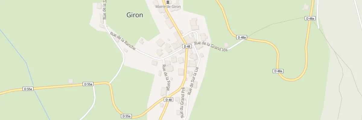 Plan du 258 Rue de Giron Devant à Giron