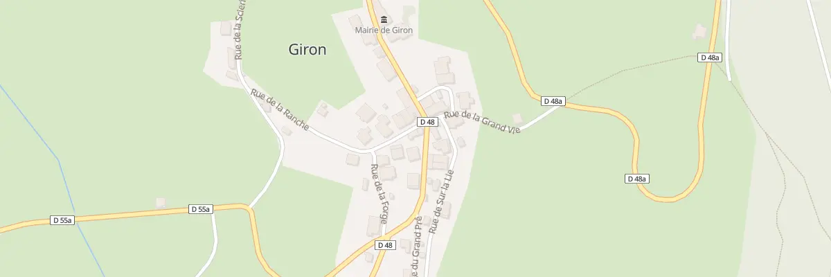 Plan du 7 Rue de la Ranche à Giron