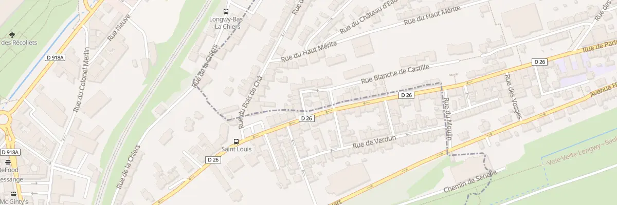 Plan du 1 Rue de Paris à Herserange