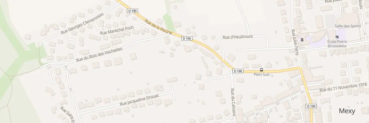 Plan du 15 Rue de la Piscine à Mexy
