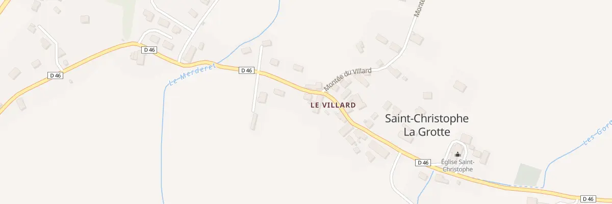 Plan du 1222 Rte du Pont Romain à Saint-Christophe