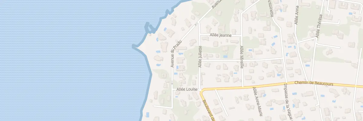 Plan du 863 Av du Prado à Sanary-sur-Mer