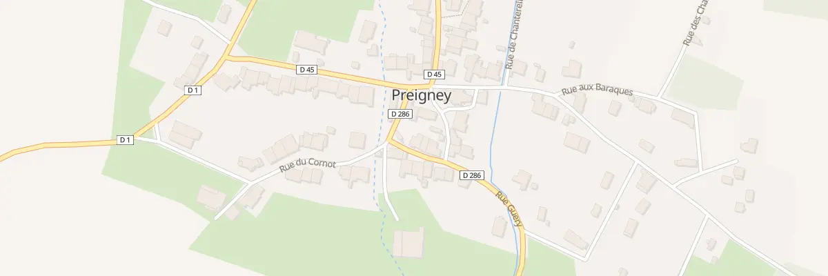 Plan du 1 Rue de la Fontaine à Preigney
