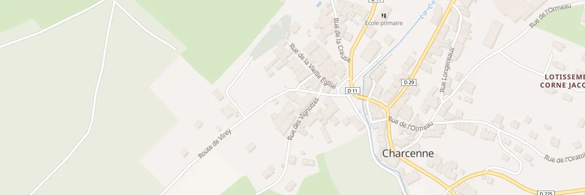 Plan du 3 Rte de Virey à Charcenne