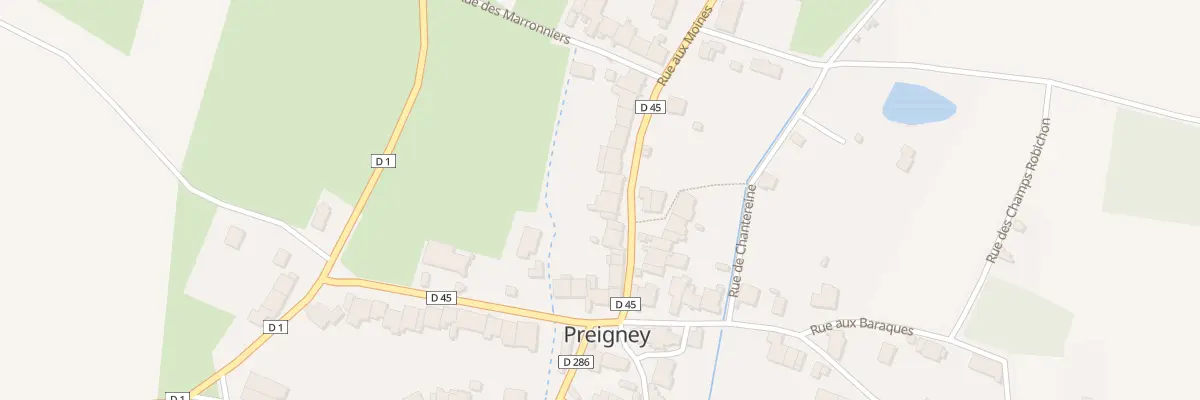 Plan du 5 Rue aux Moines à Preigney