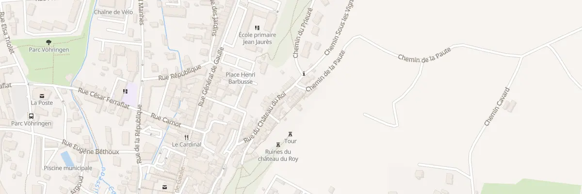 Plan du 282 Rue du Chateau du Roi à Vizille
