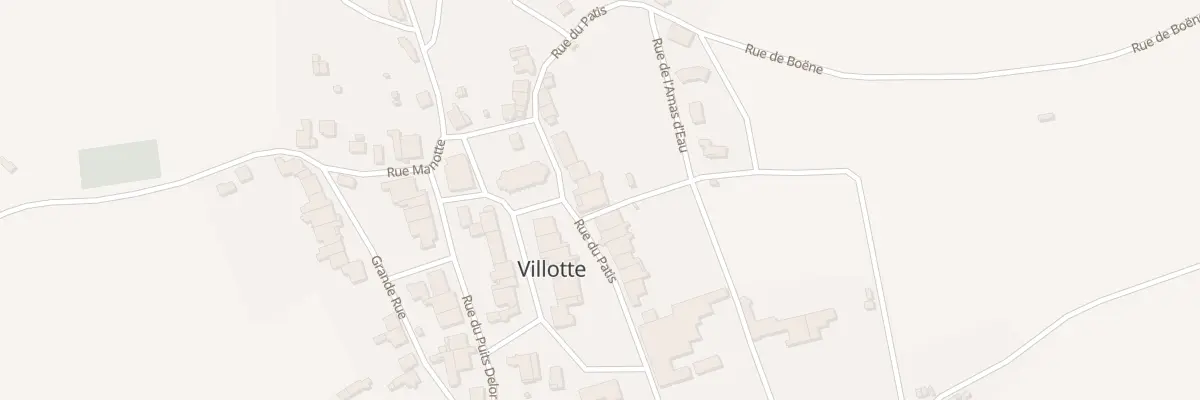 Plan du 14 Rue du Patis à Villotte