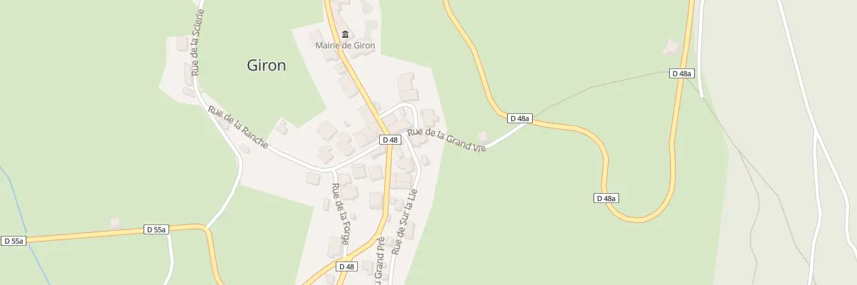 Plan du 9 Rue de sur la Lie à Giron