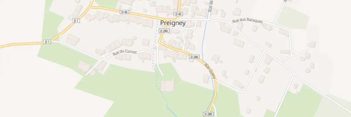 Plan du 6 Rue de la Fontaine à Preigney