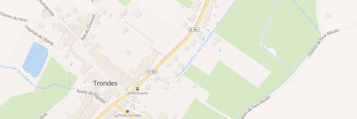 Plan du 16 Rue de la Boudière à Trondes