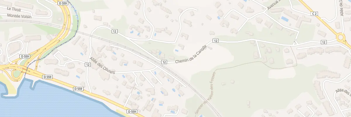 Plan du 550 Che de la Canolle à Sanary-sur-Mer
